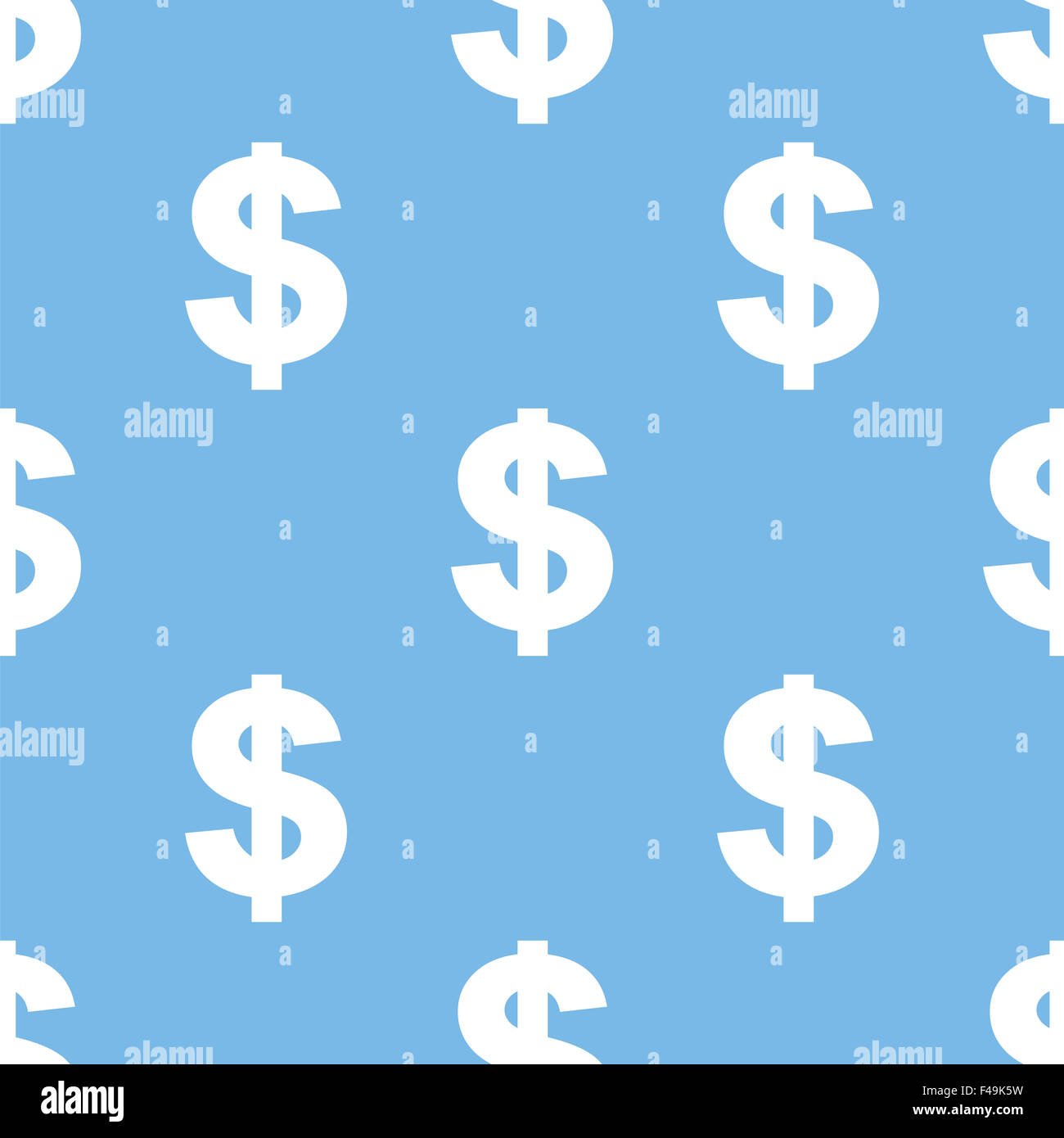 Dollar seamless pattern Stock Photo