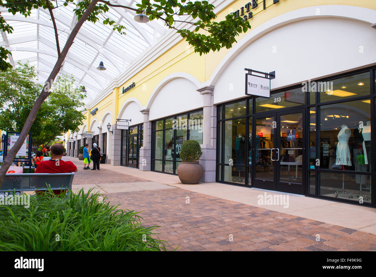 View of Tanger Factory  Outlet  outdoor shopping mall near  