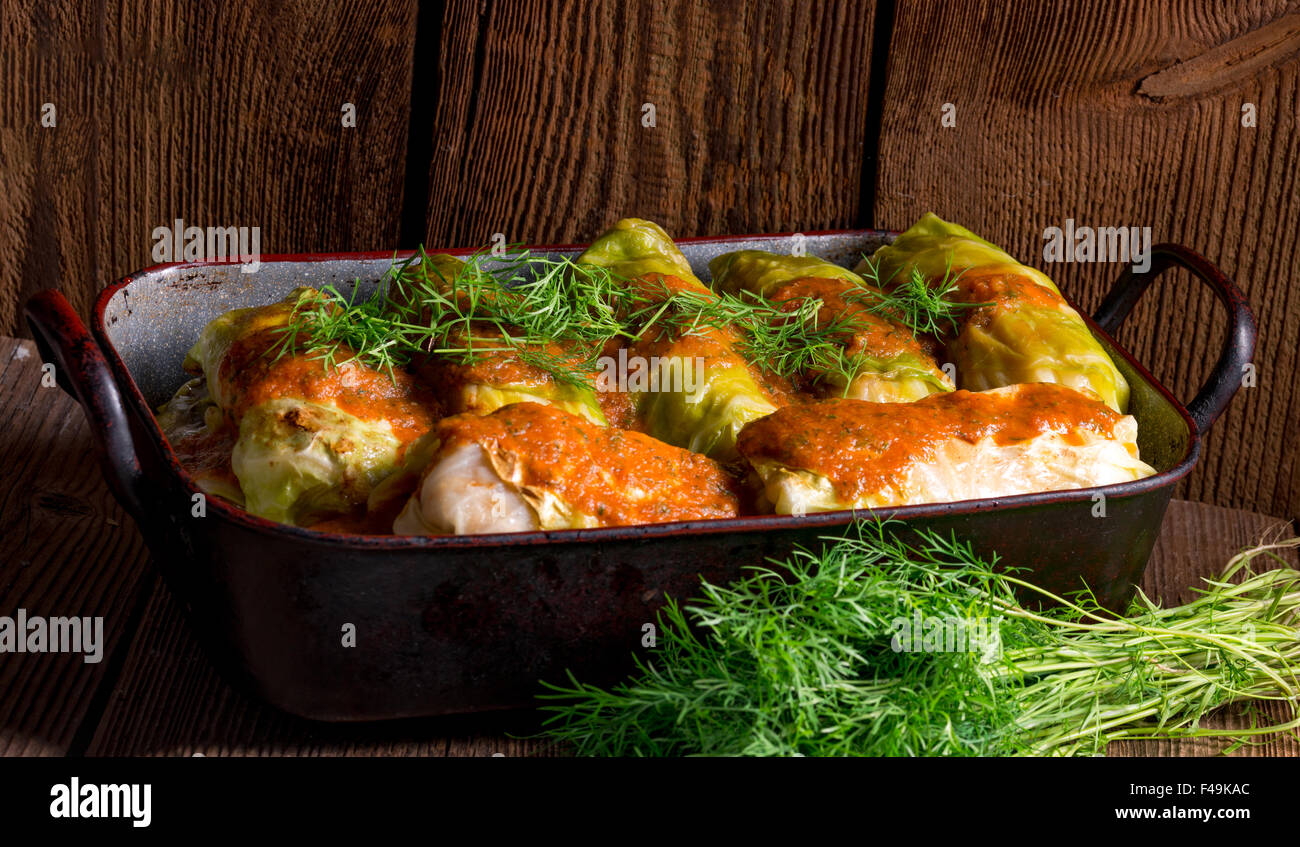 Cabbage rolls out young cabbage Stock Photo Alamy