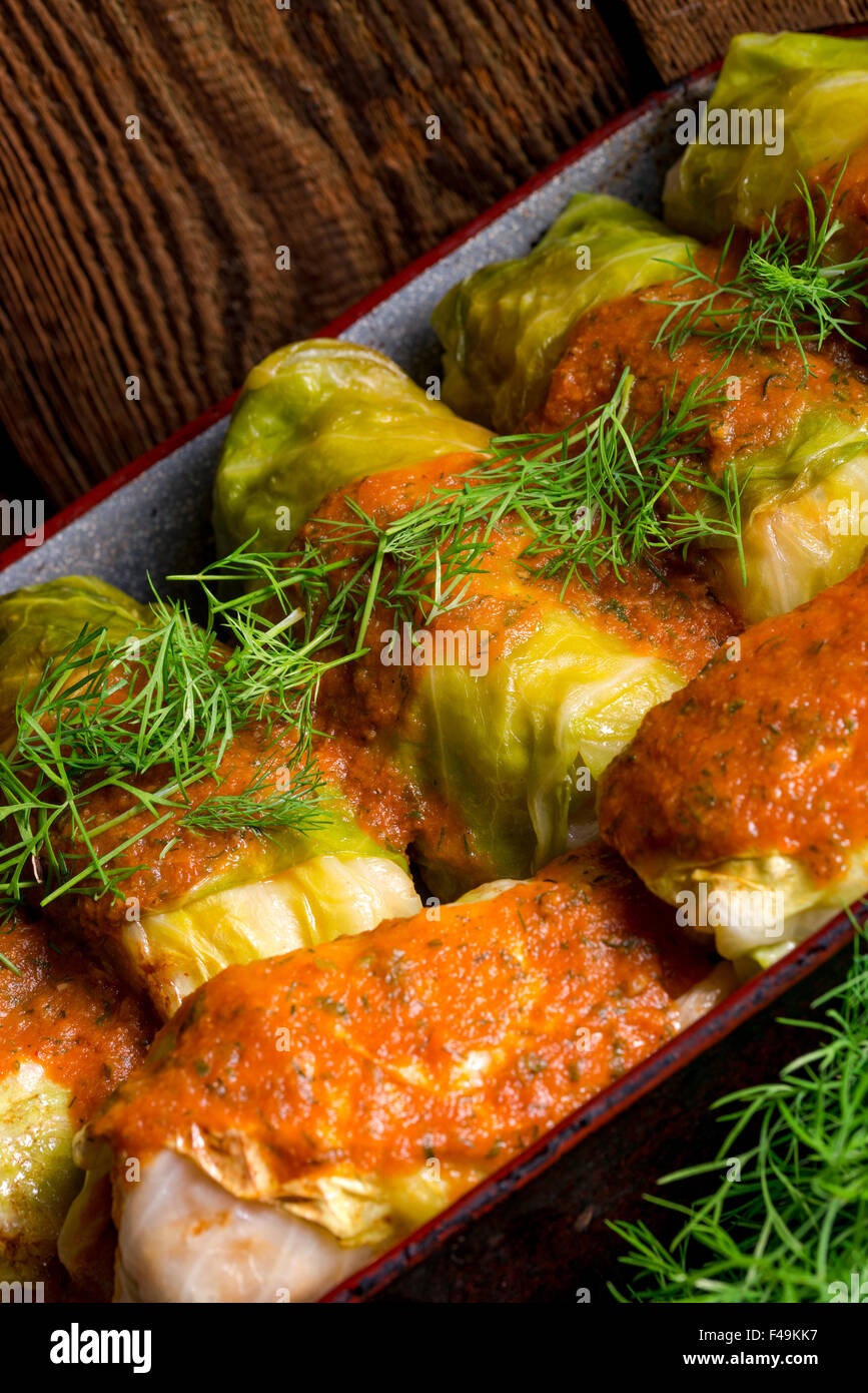 Cabbage rolls out young cabbage Stock Photo Alamy