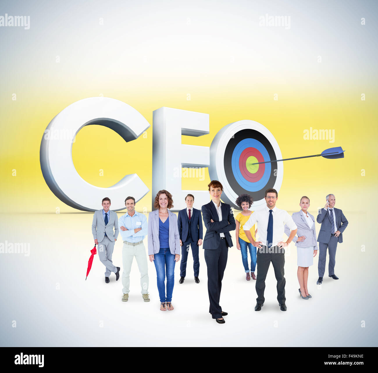 Composite image of business team Stock Photo - Alamy