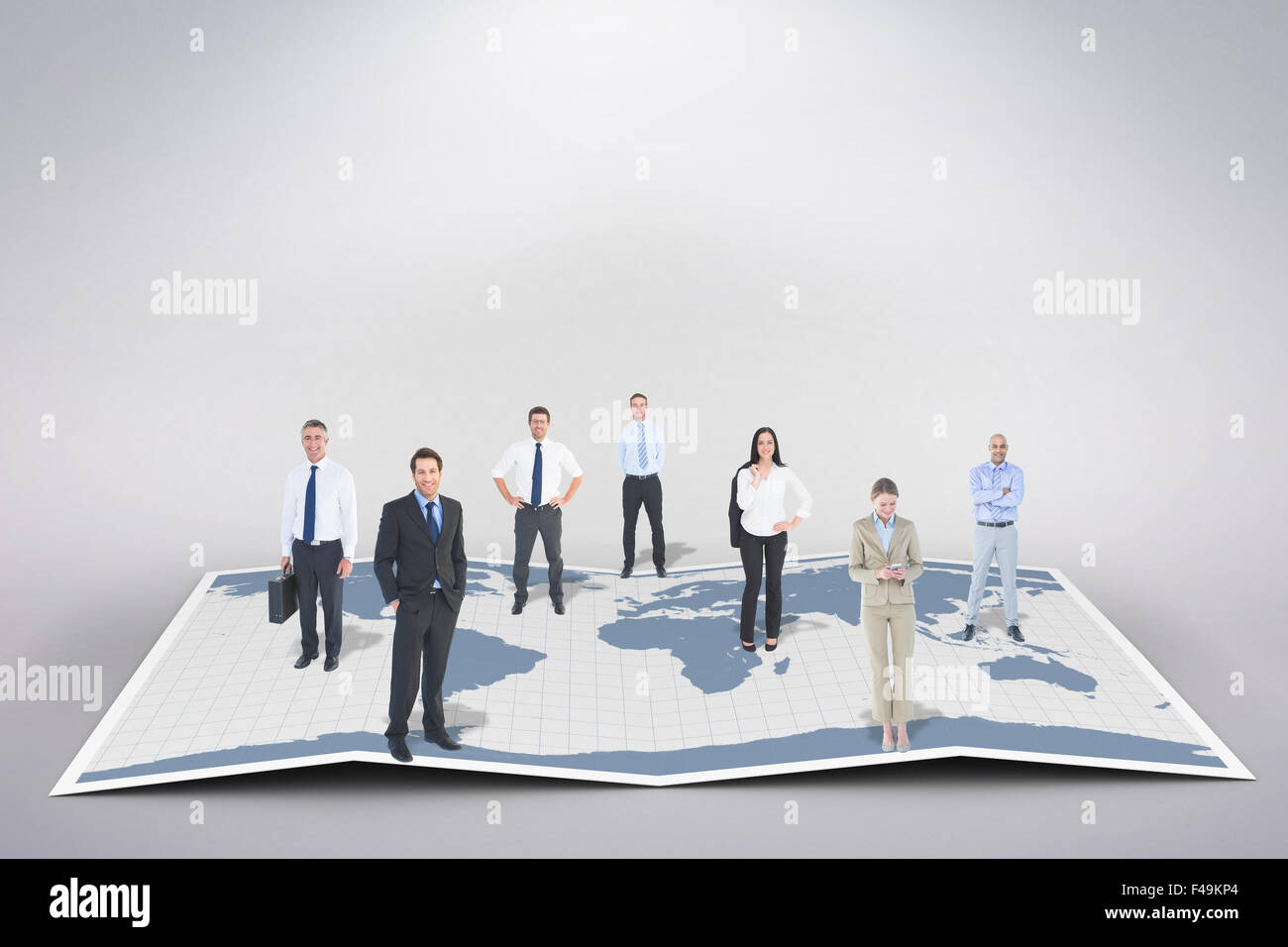 Composite image of business team Stock Photo - Alamy