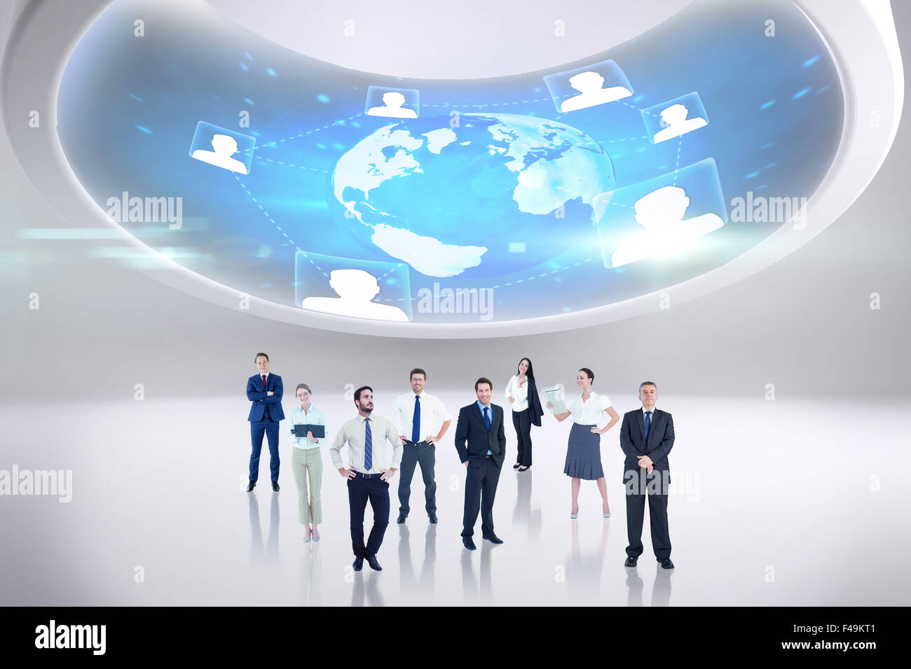 Composite image of business team Stock Photo - Alamy