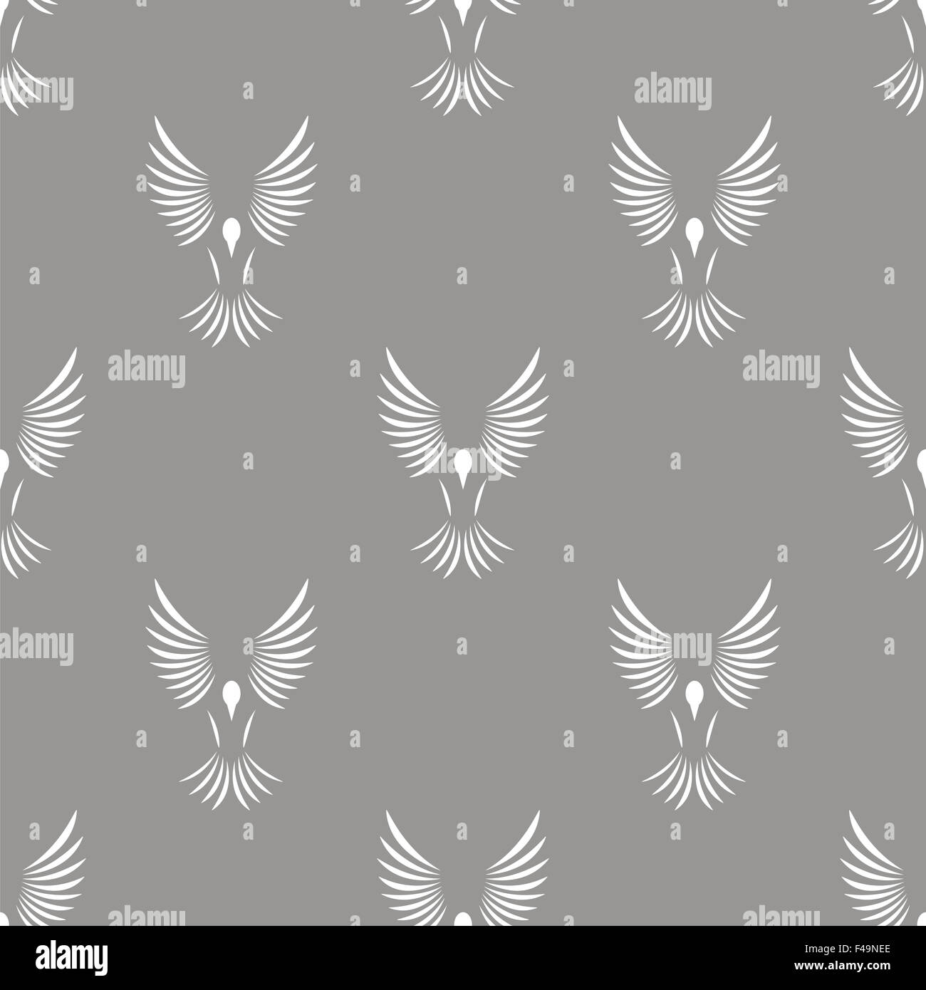 Winged Bird Pattern Bird pattern wallpaper hi-res stock photography and images - Alamy