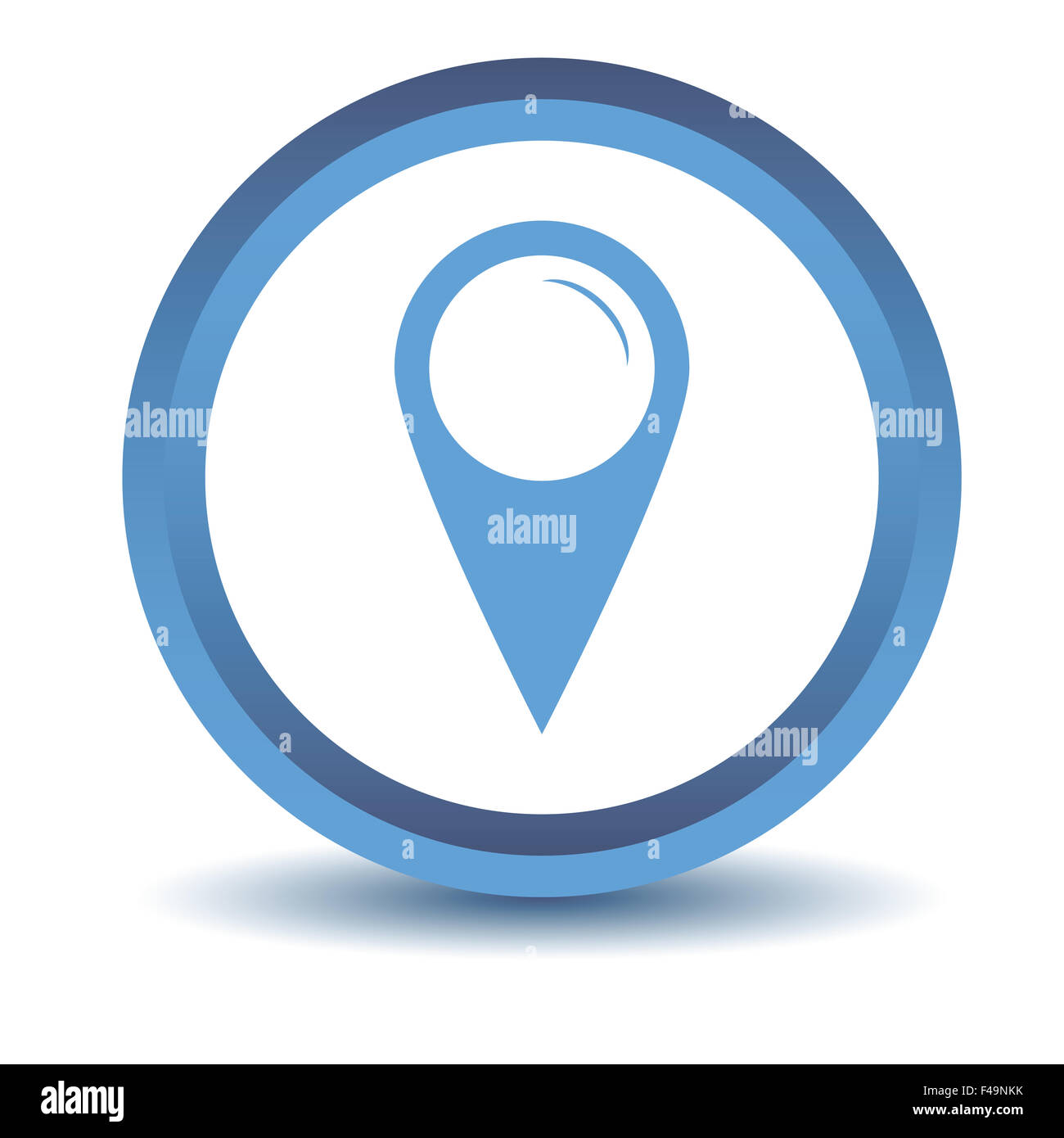 Blue Pointer icon Stock Photo Alamy