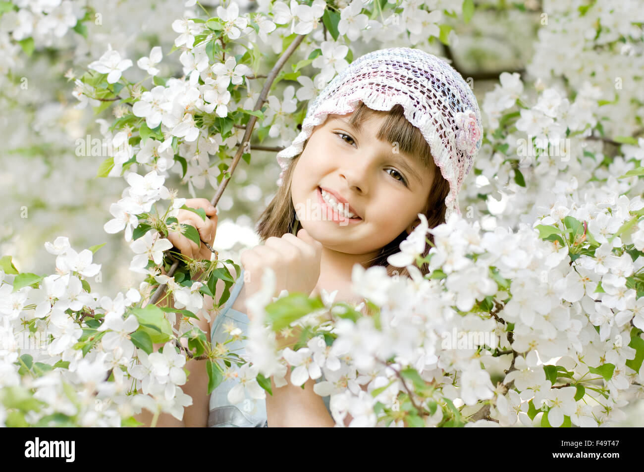 beautiful little girl Stock Photo