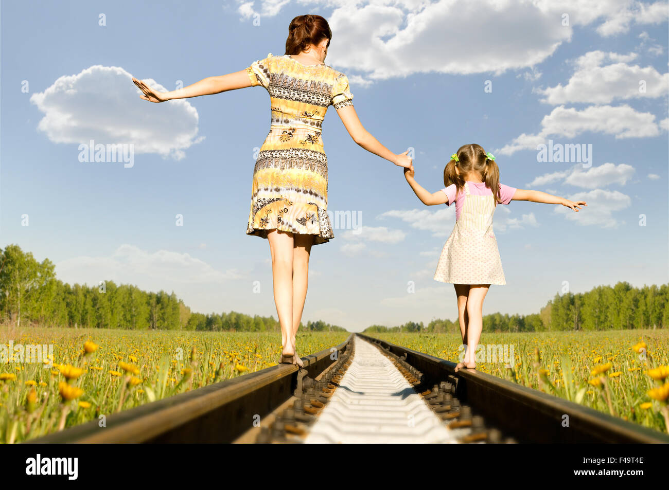 Mother with  daughter Stock Photo