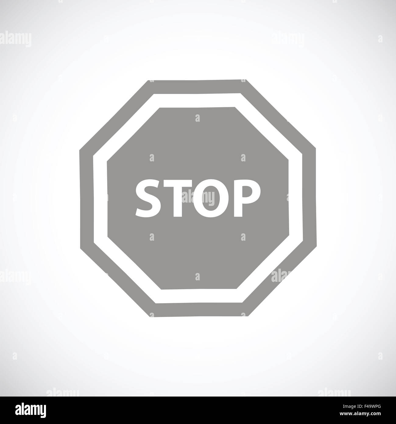Stop black icon Stock Photo Alamy