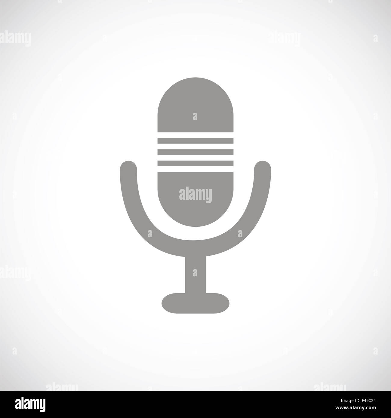 Microphone black icon Stock Photo - Alamy