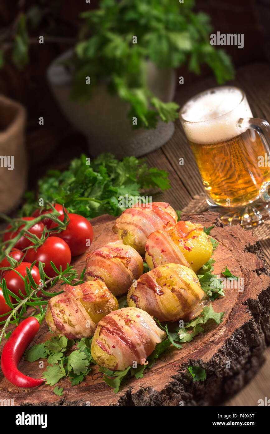 Baked potatoes in parma ham hires stock photography and images Alamy