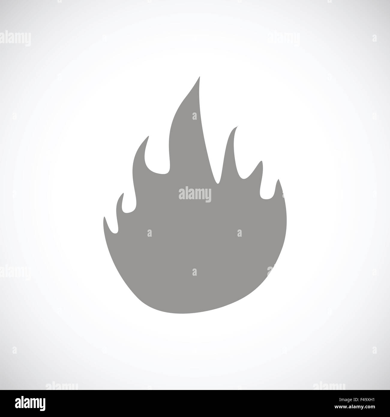 Fire black icon Stock Photo - Alamy