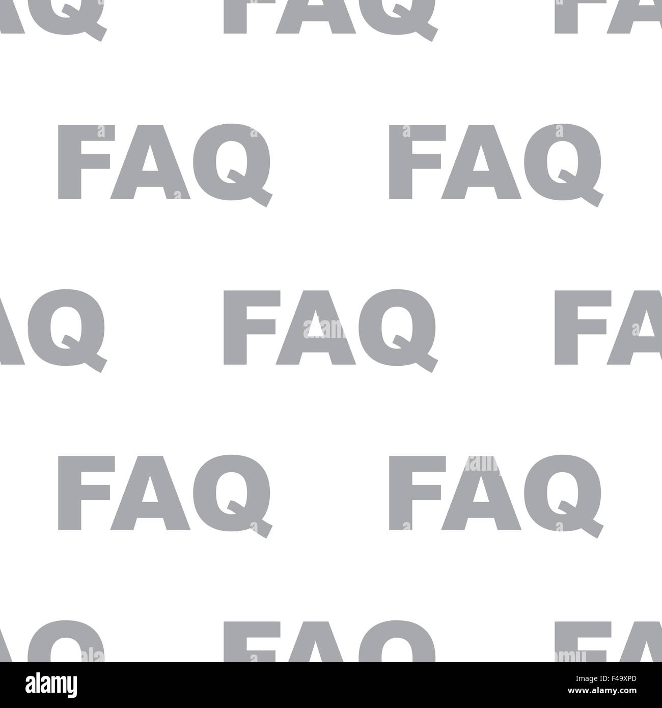 Faqs Pattern New Faq seamless pattern Stock Photo - Alamy