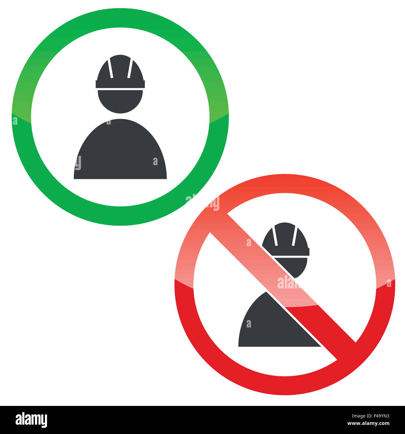 Builder silhouette Cut Out Stock Images & Pictures - Alamy