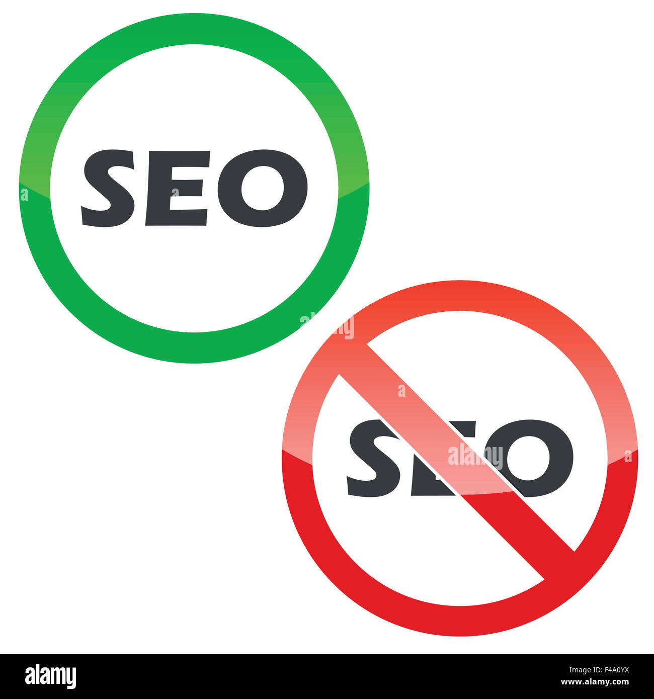 Seo development icon set Cut Out Stock Images Pictures Alamy