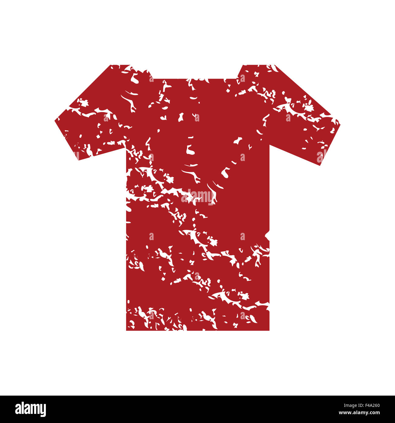 Red grunge tee shirt logo Stock Photo - Alamy