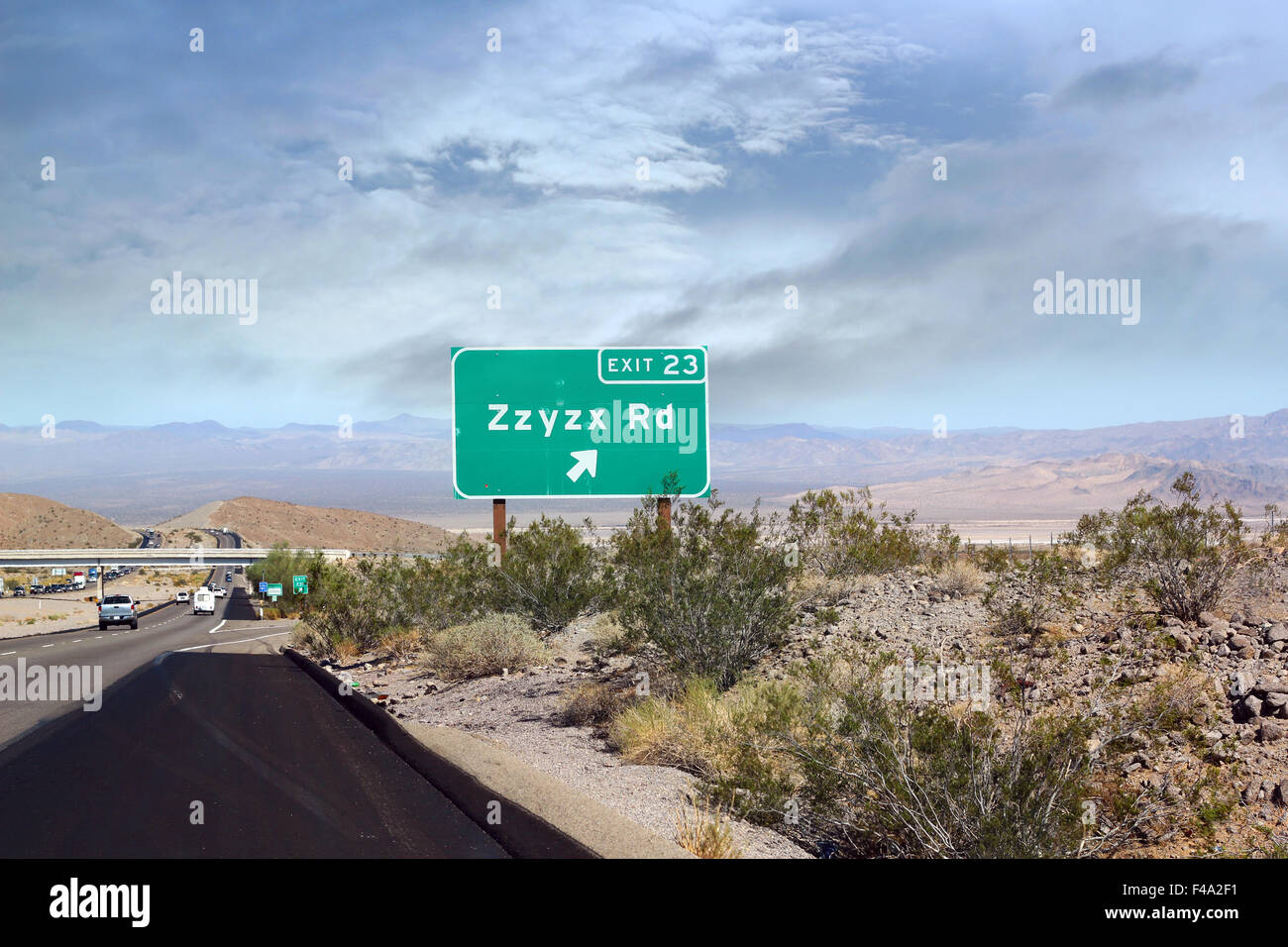 Zzyzx road hi-res stock photography and images - Alamy