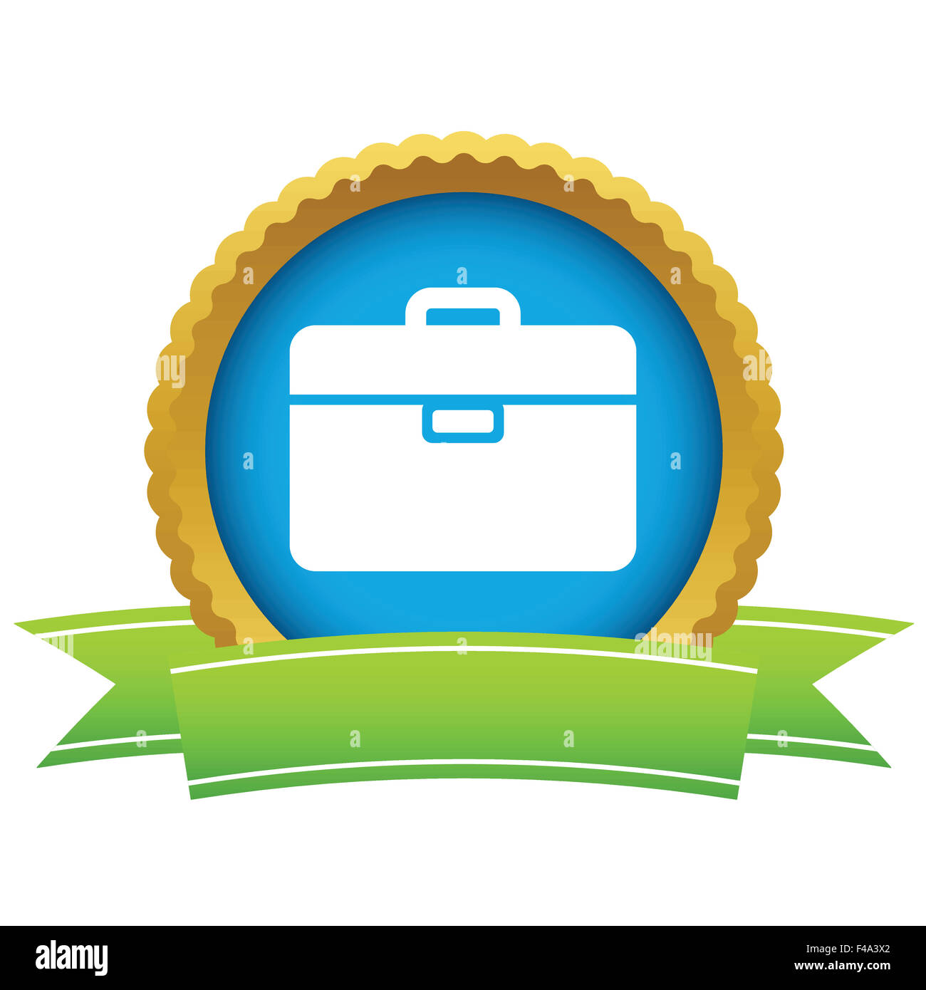 Gold bag logo Stock Photo Alamy