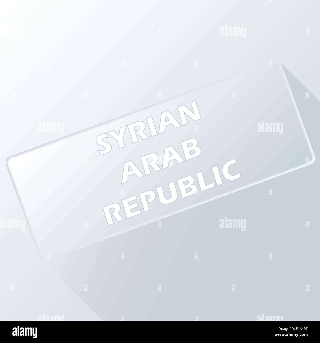 Syrian Arab Republic unique button Stock Photo