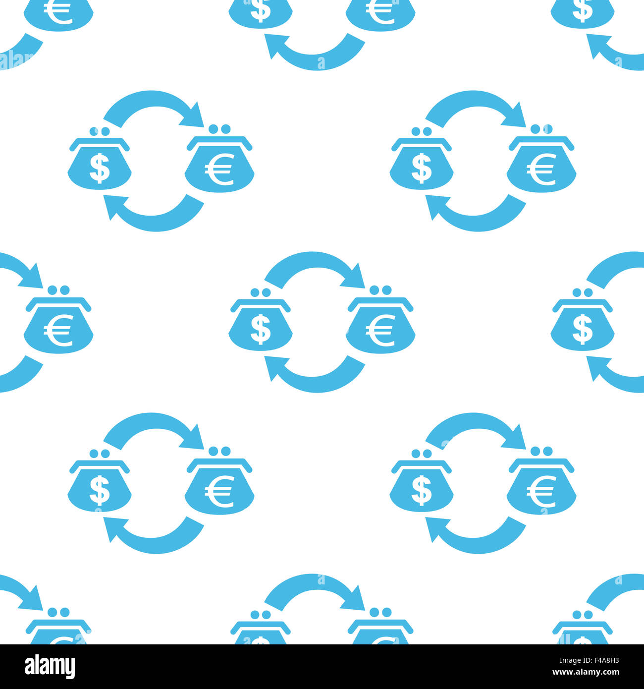 Dollar euro exchange white pattern Stock Photo - Alamy
