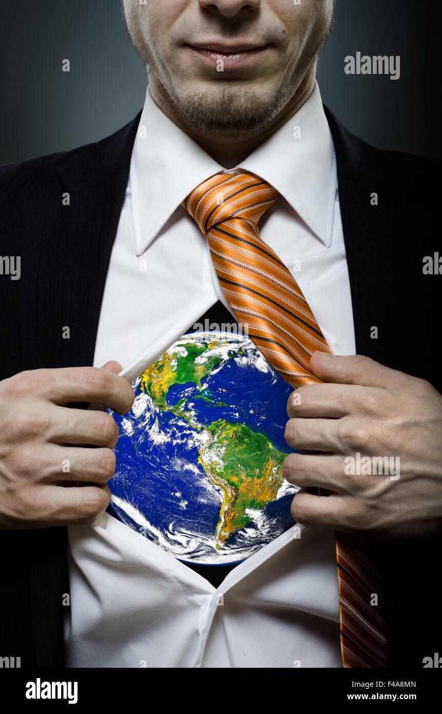 Businessman opened hand hi-res stock photography and images - Alamy