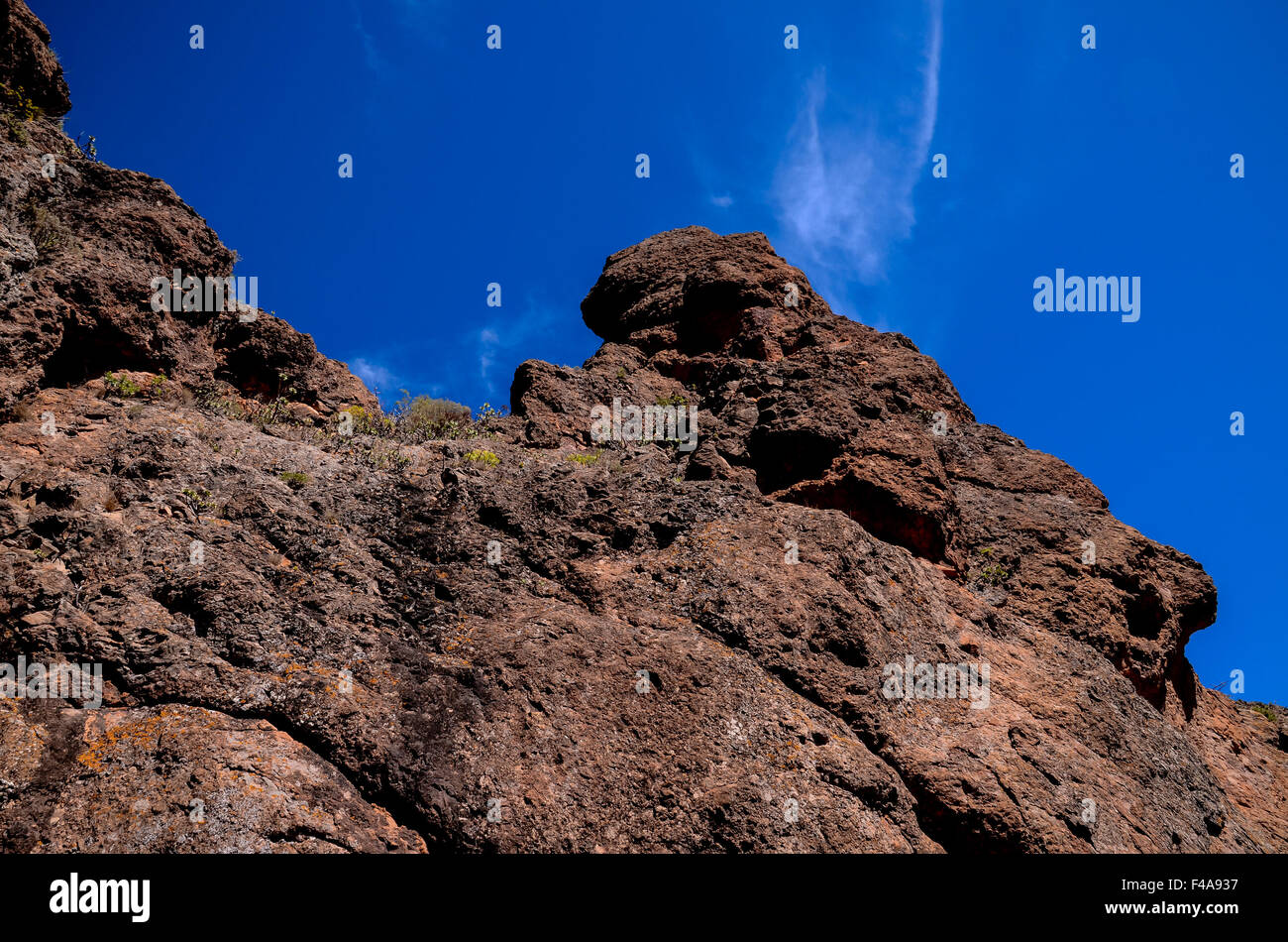 Volcanic Rock Basaltic Formation in Gran Canaria Stock Photo - Alamy