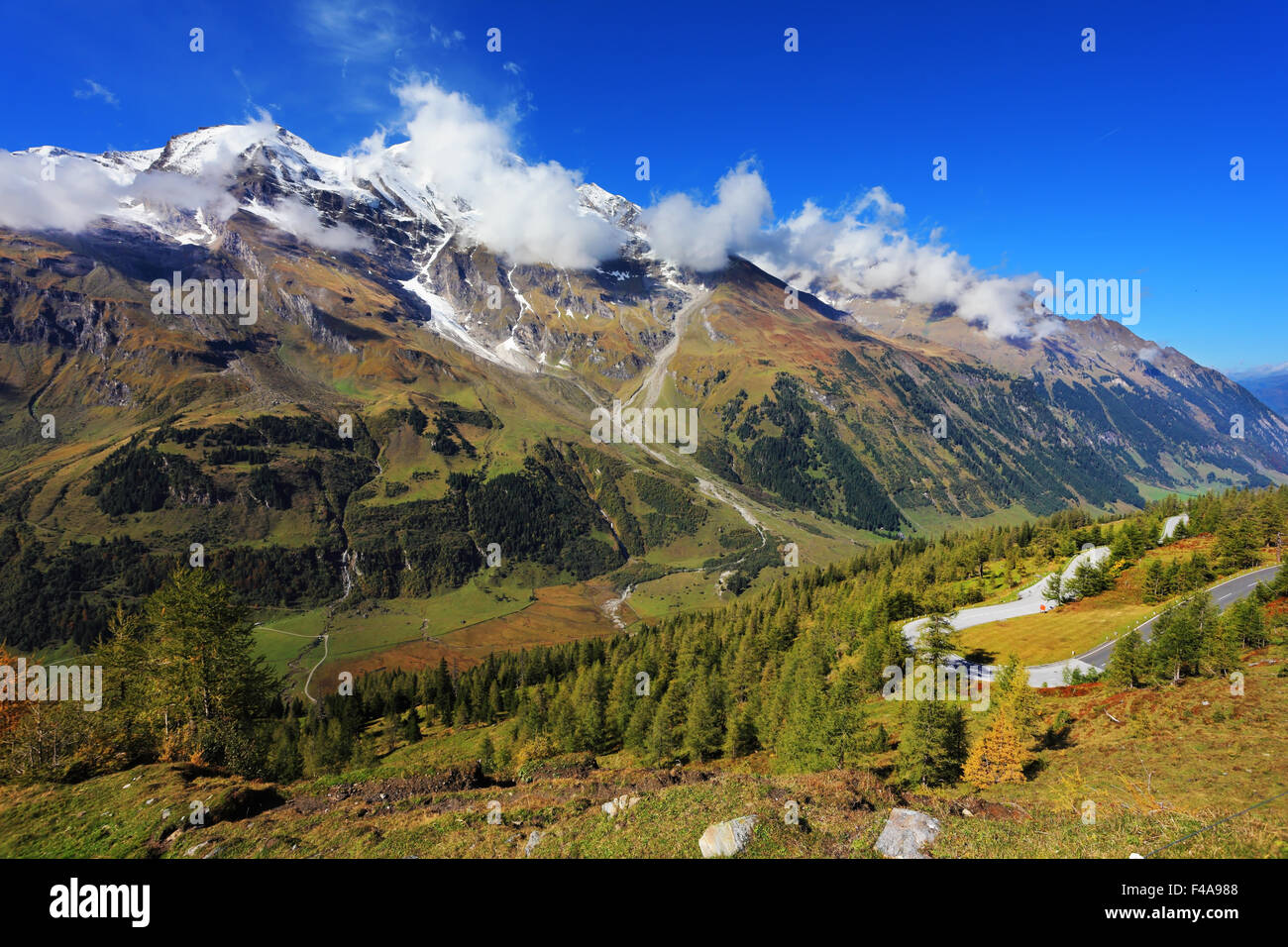 Snow-capped Alps Stock Photo