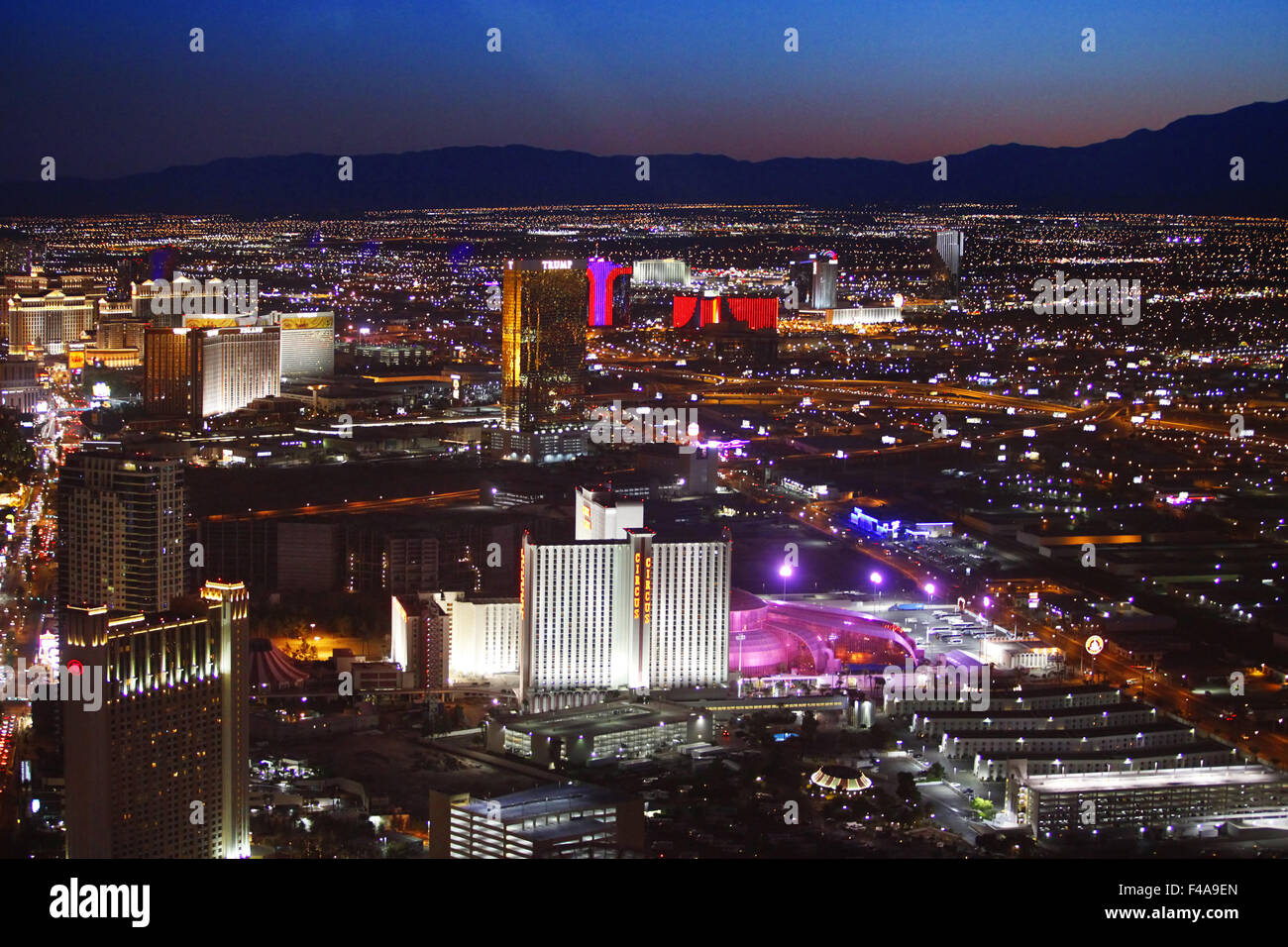 Las Vegas at night Stock Photo - Alamy