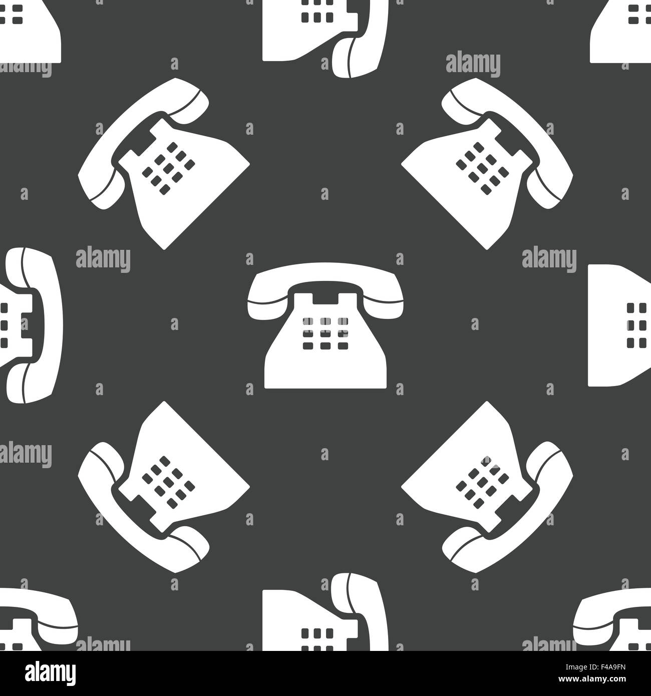 Old phone pattern Stock Photo