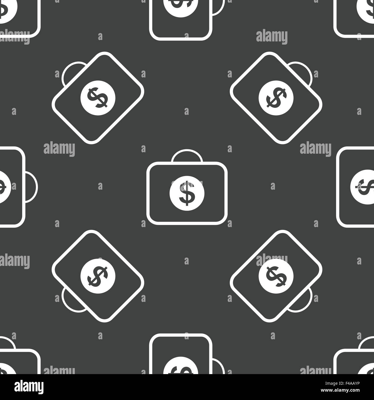 Bag with dollars pattern Stock Photo