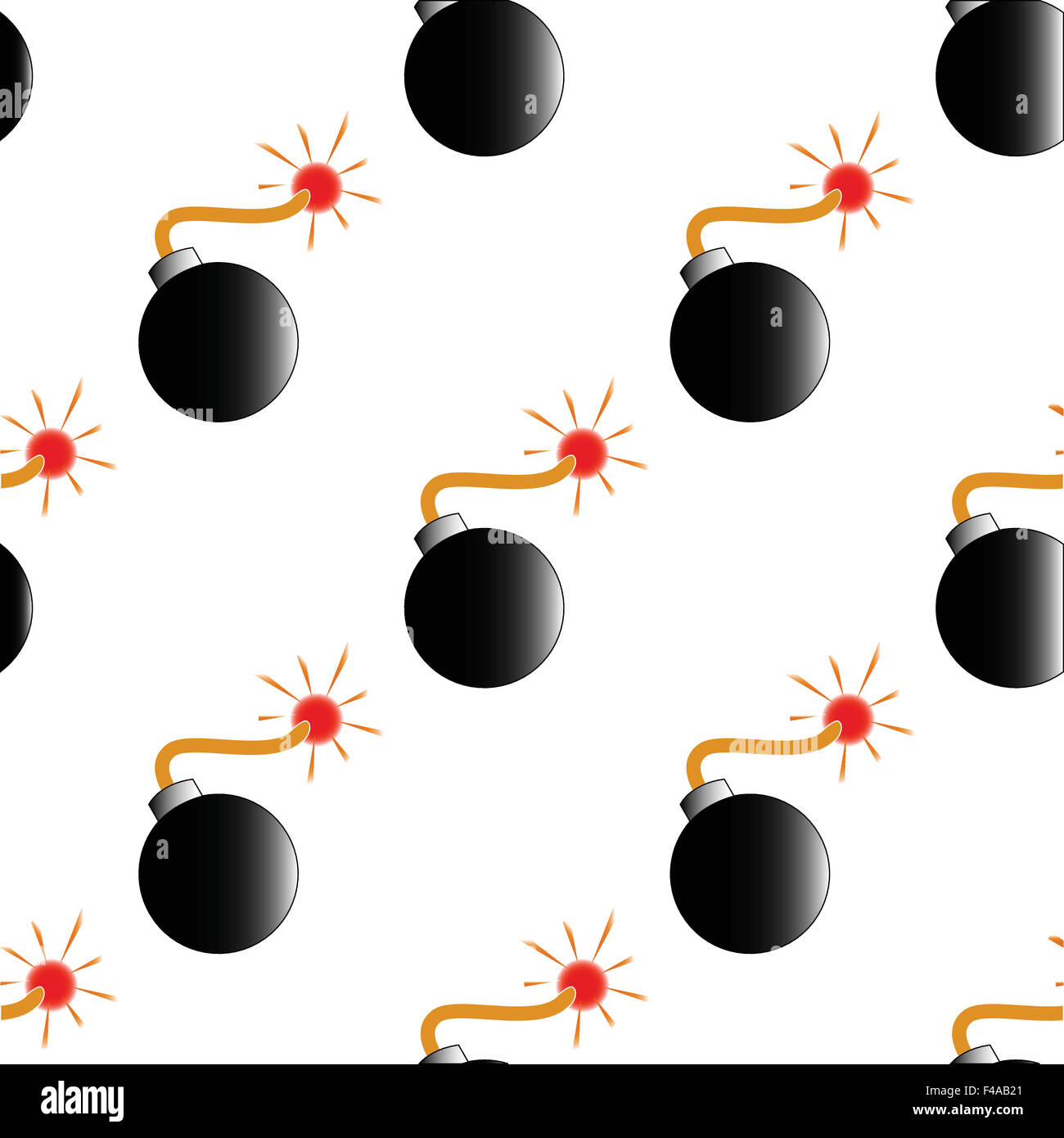 Bomb pattern Stock Photo