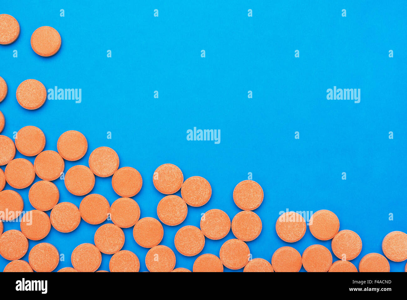orange vitamin pills Stock Photo Alamy