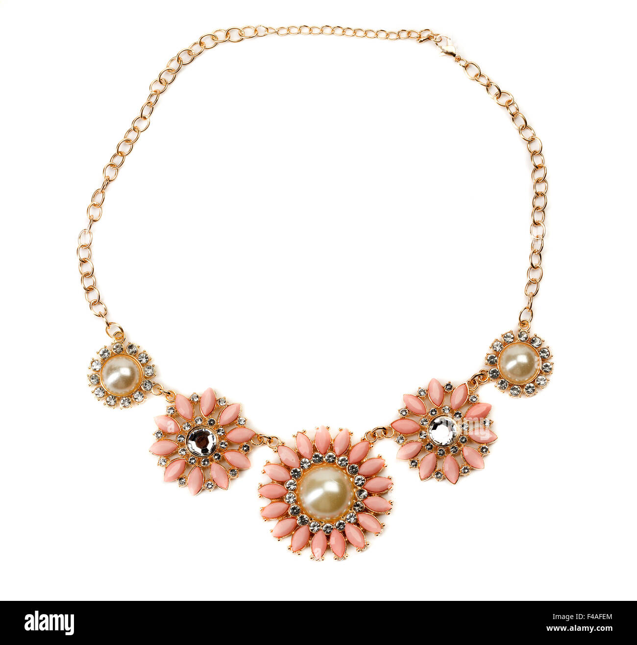Pink stone necklaces deals