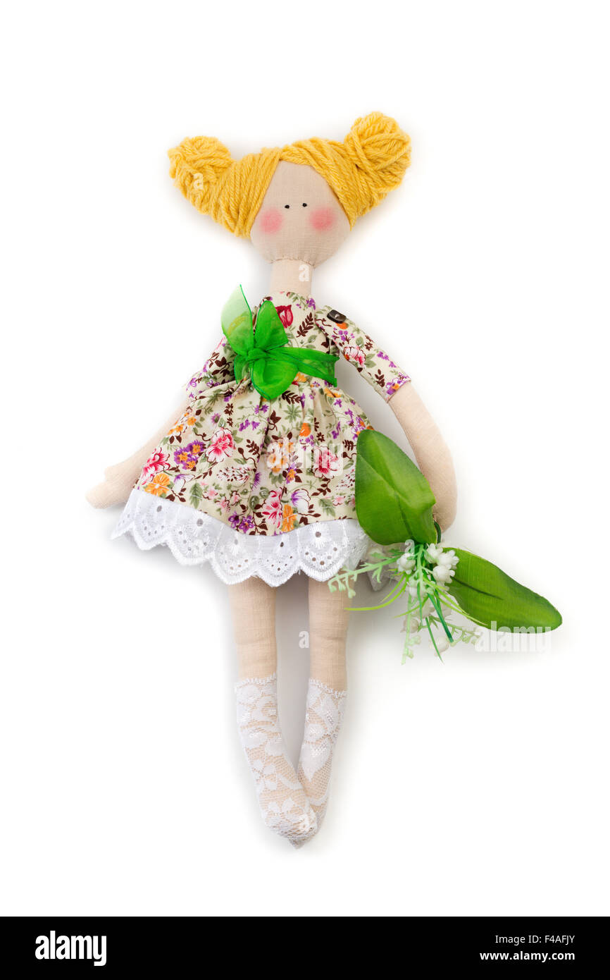 knitted doll Stock Photo