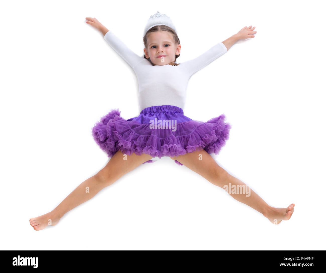 little girl ballerina Stock Photo