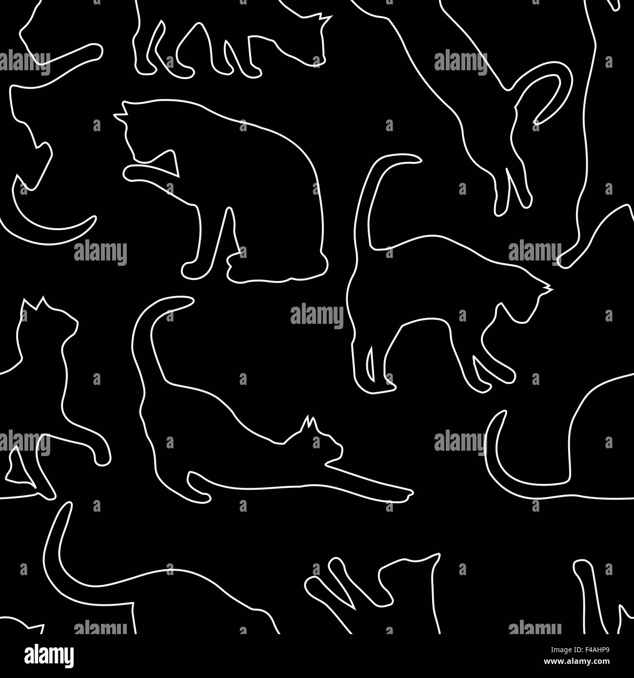 playing cats Stock Photo