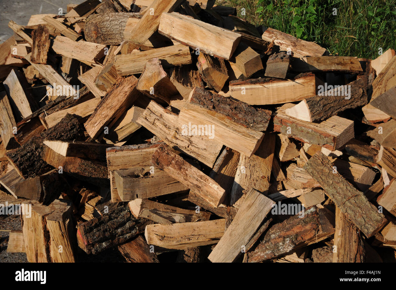 Firewood, oak Stock Photo Alamy