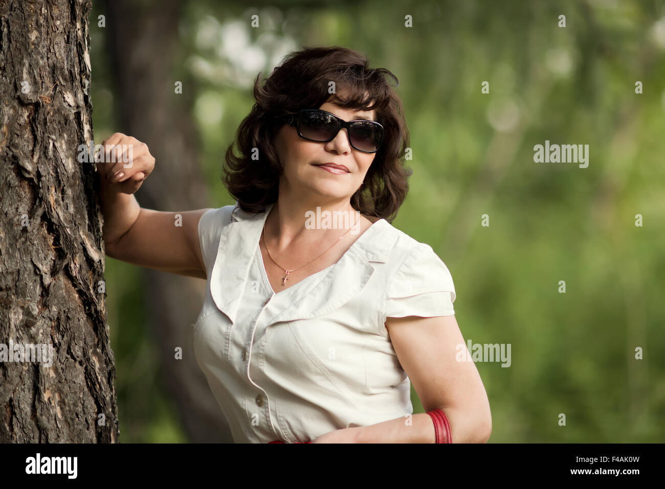 Beautiful mature woman close hi-res stock photography and images - Alamy