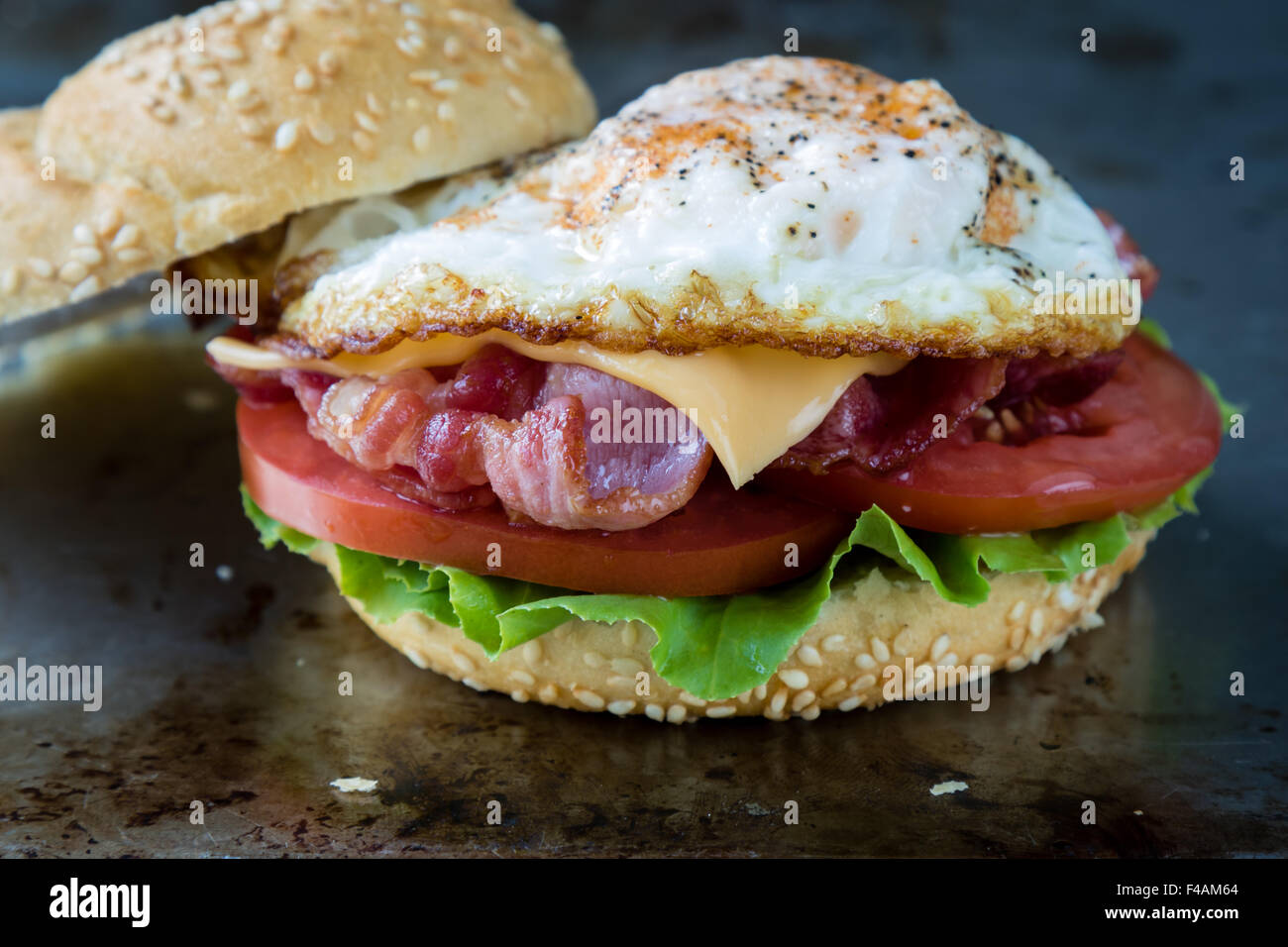 bacon and egg sandwich Stock Photo Alamy