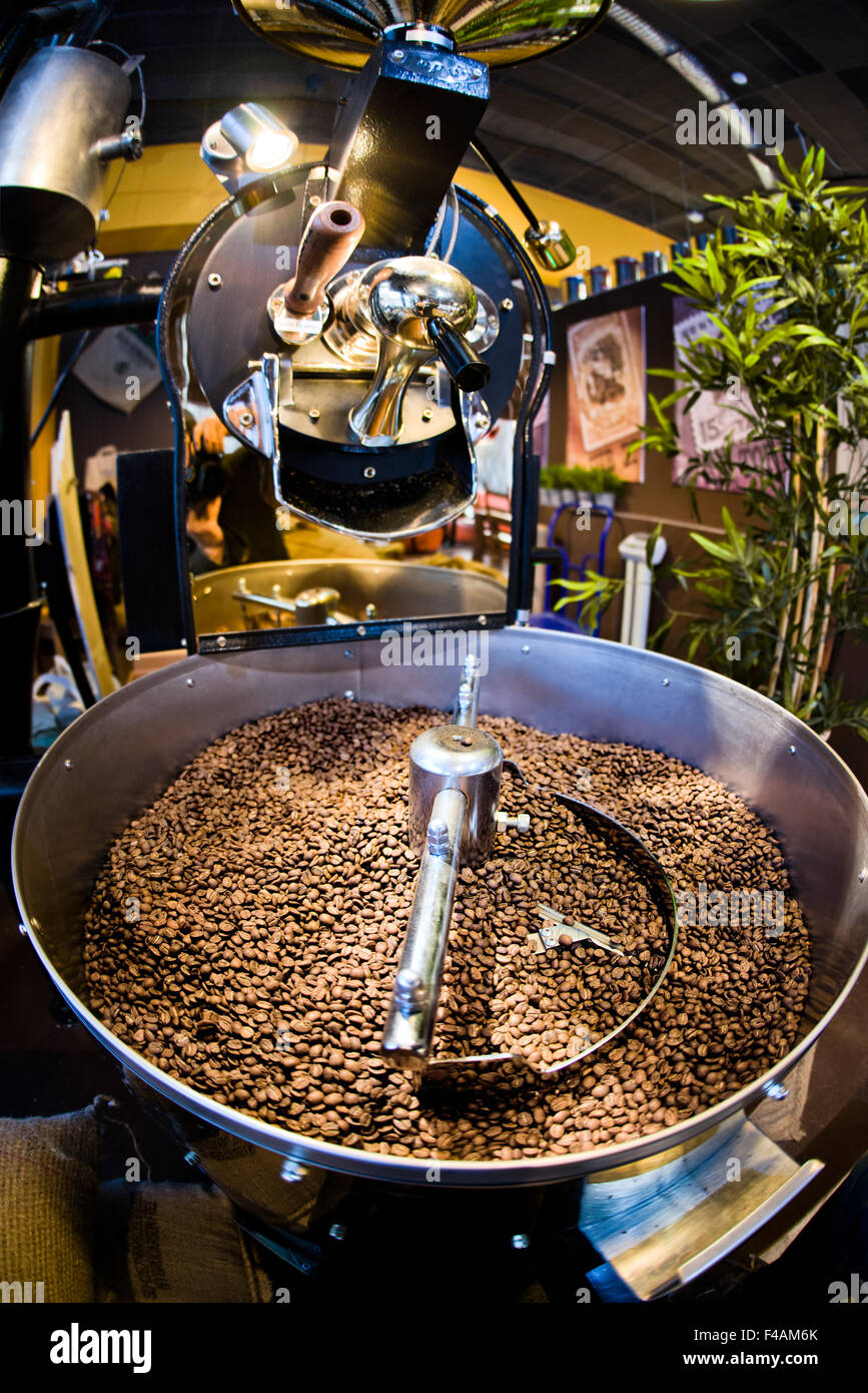 machine for roast coffee beans Stock Photo Alamy
