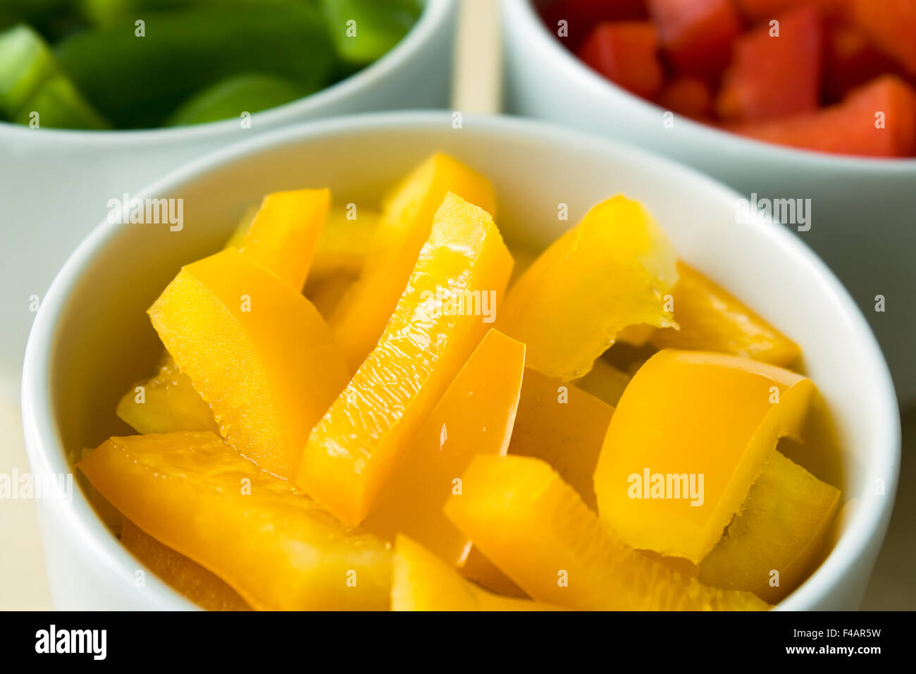 Gelber Paprika - Yellow Pepper Stock Photo