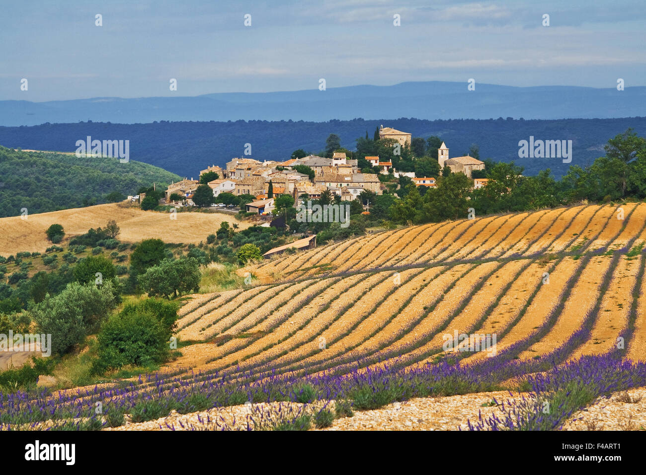 village of Entrevennes, Provence, France Stock Photo