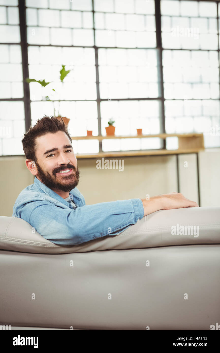 Portrait of happy man Stock Photo