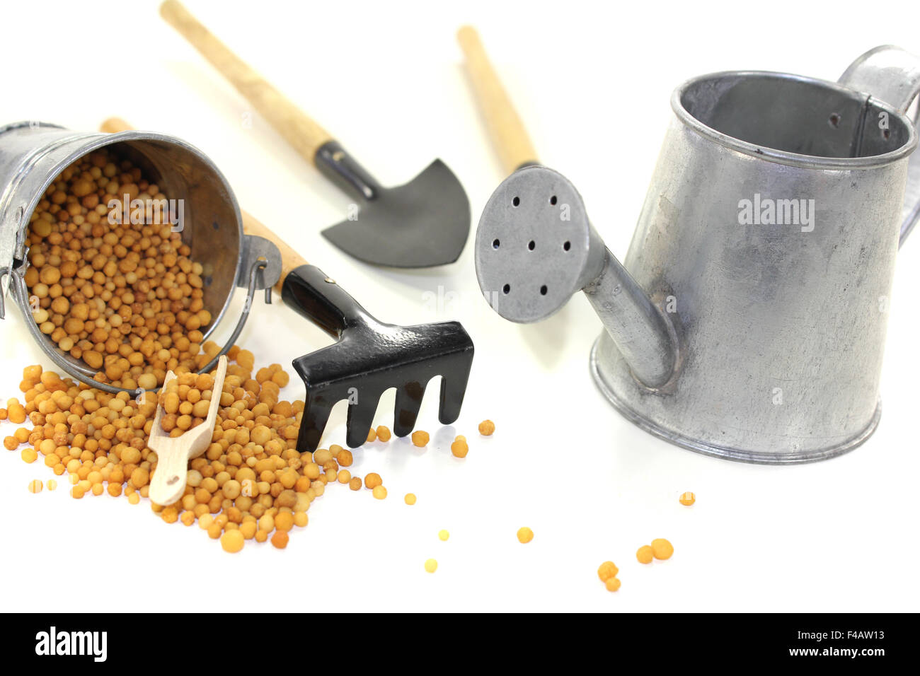 Fertilizer with bucket Stock Photo Alamy