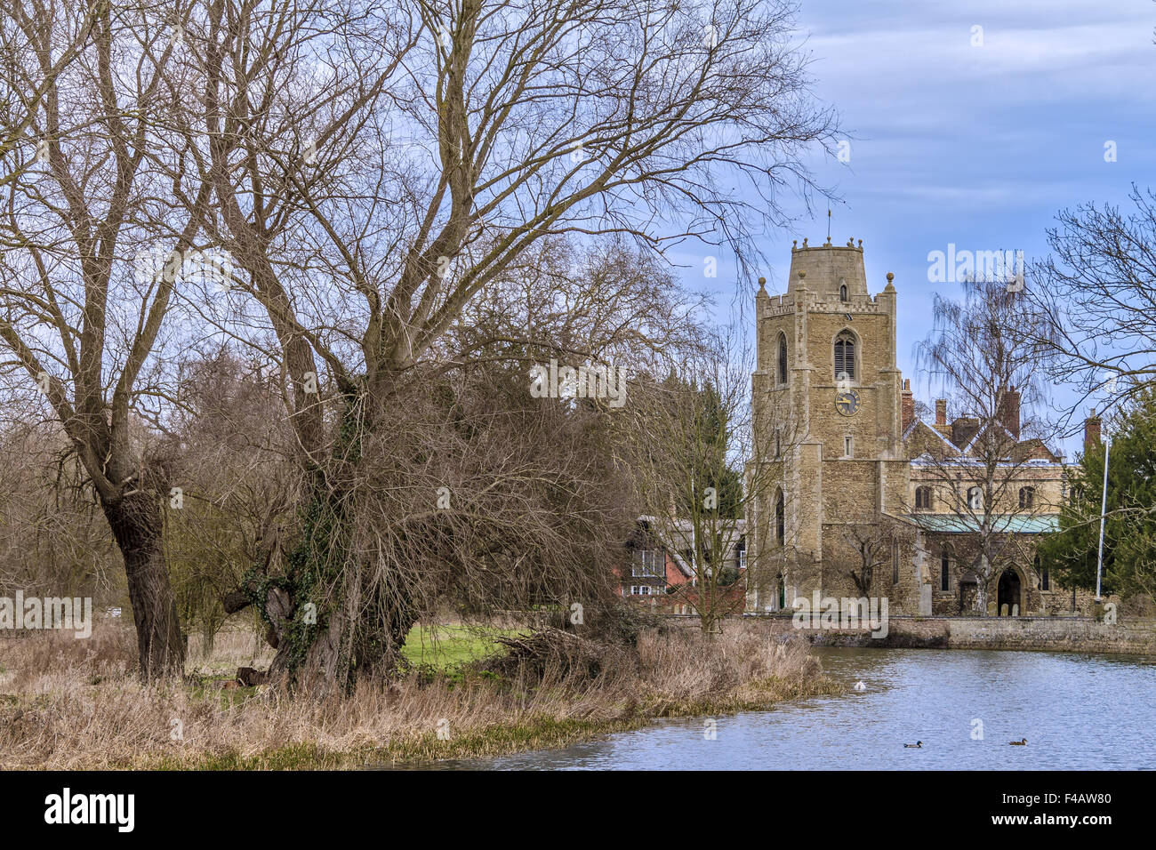 Church At Hemingford Grey Cambrigeshire UK Stock Photo Alamy