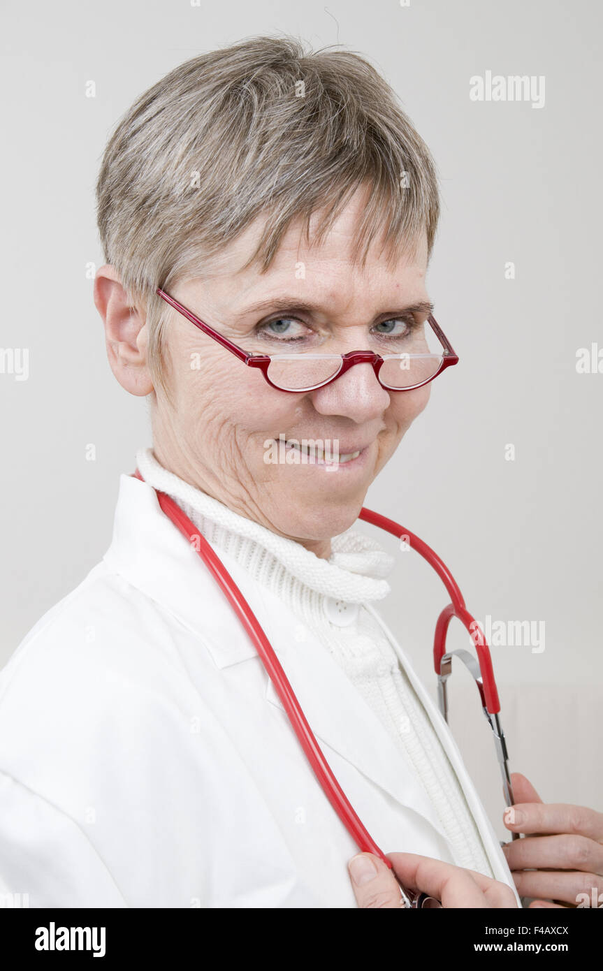 Portrait happy doctor hi-res stock photography and images - Alamy