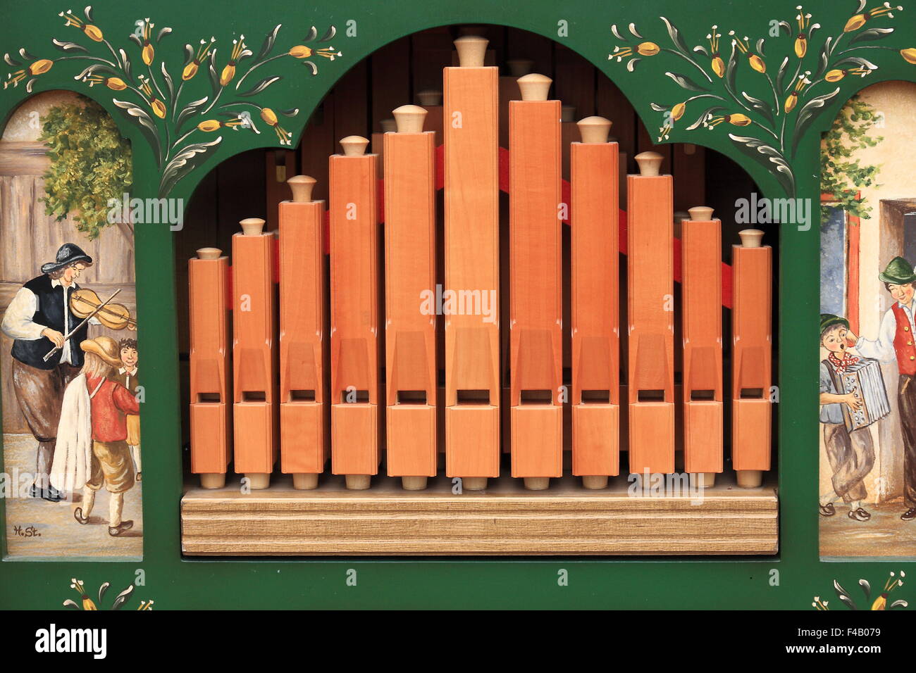 The barrel organ full frame Stock Photo