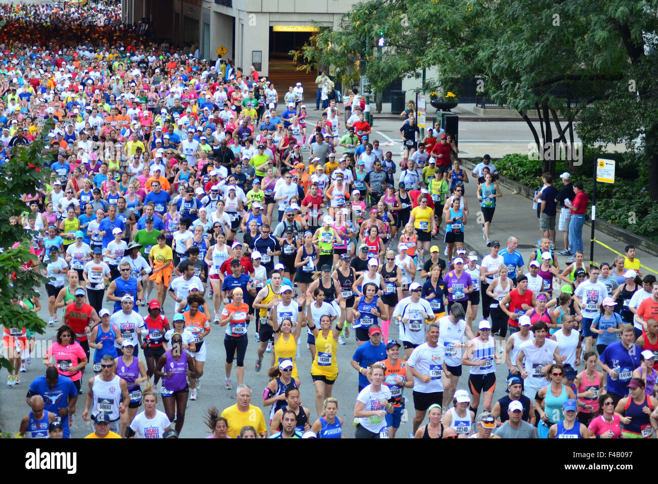 Marathon running Stock Photo