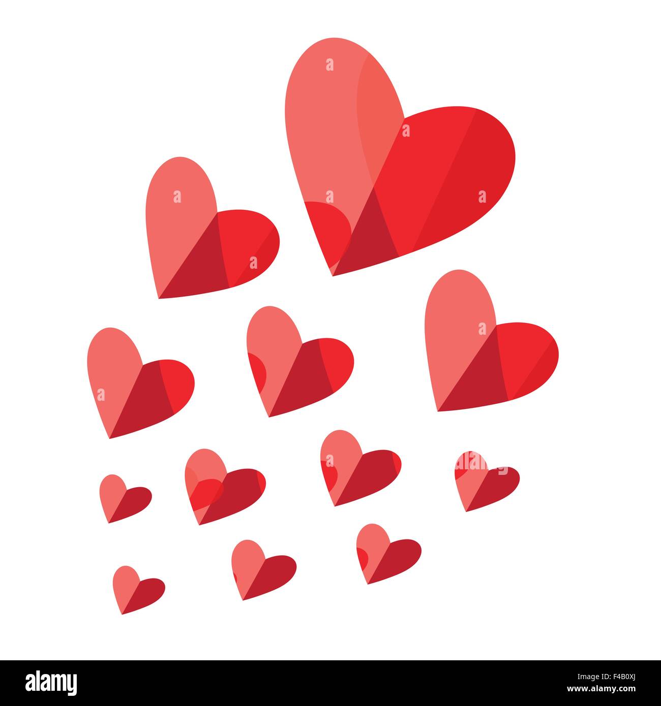 Vector illustration of icon love heart with a lighted match Stock ...