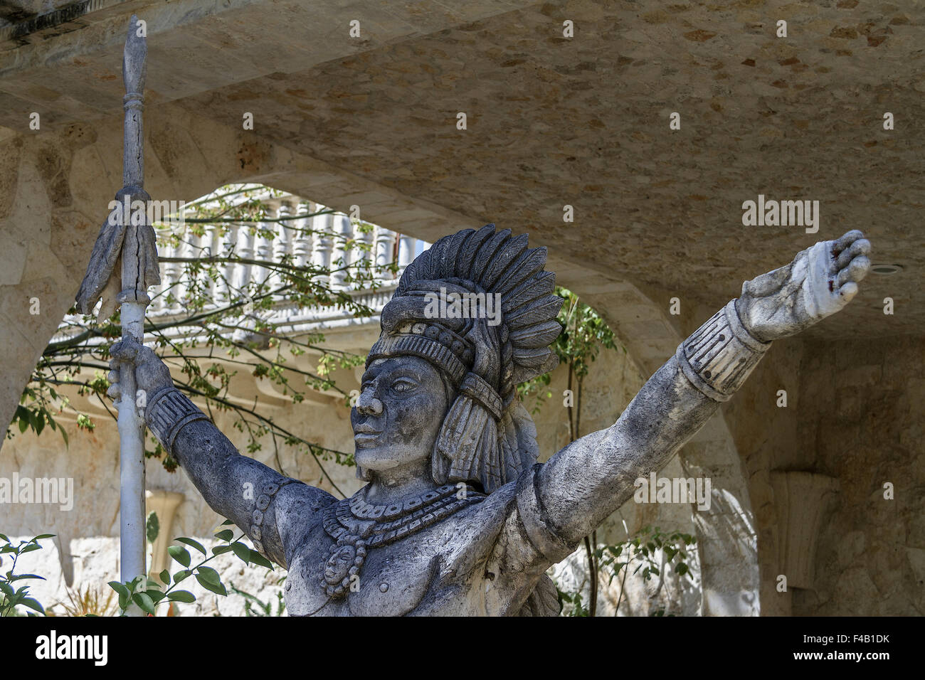 Mayan warrior statue hires stock photography and images Alamy