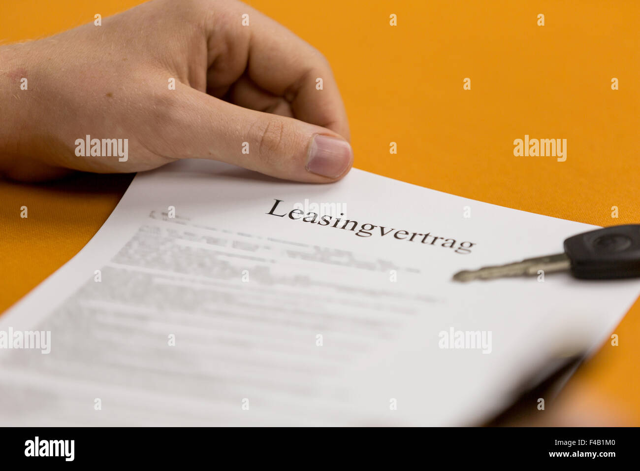 Lease contract 20 Stock Photo